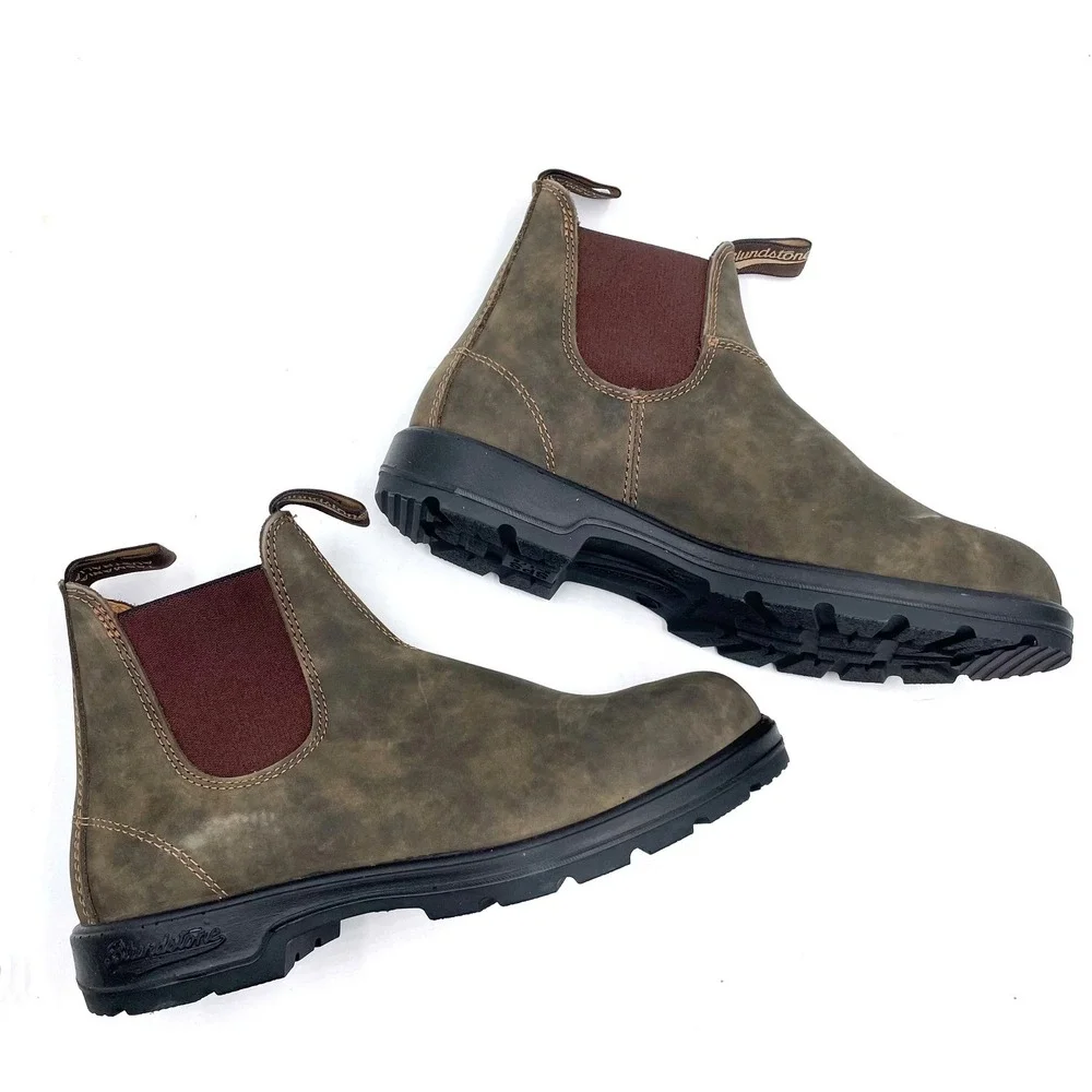 Blundstone 585 Chelsea Boots Rustic Brown Leather Ankle Sz 11 US / 10 AU Men's